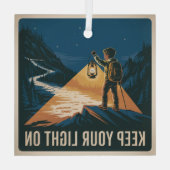 Lass Dein Licht An Ornament Aus Glas (Rückseite)