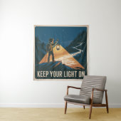 Lass Dein Licht An Wandteppich (Beispiel)