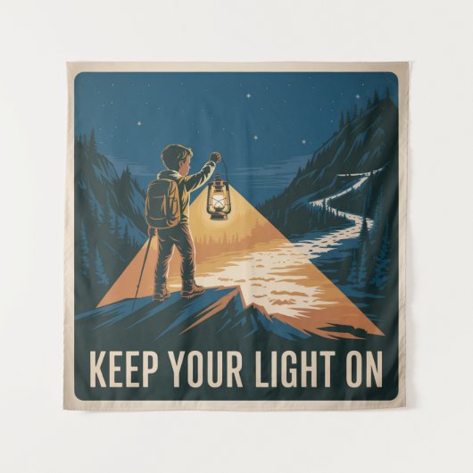 Lass Dein Licht An Wandteppich (Vorderseite)