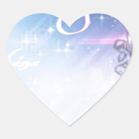 lass dein Licht Herz-Aufkleber (Vorderseite)