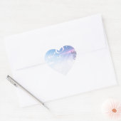 lass dein Licht Herz-Aufkleber (Umschlag)