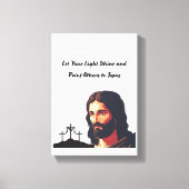 Lass dein Licht Leinwanddruck (Vorderseite)