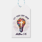 Lass dein Licht leuchten Geschenkanhänger (Vorderseite)