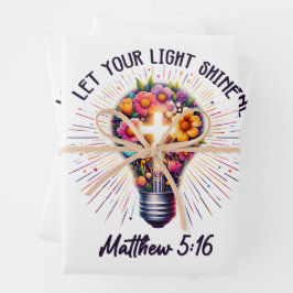 Lass dein Licht leuchten Geschenkpapier Set