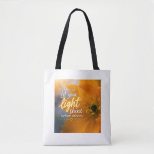 🌞Lass dein Licht leuchten! Inspirierende Schrift  Tasche