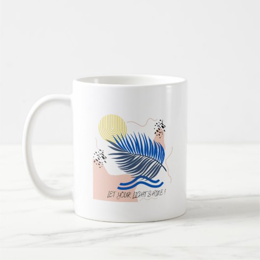 Lass dein Licht leuchten Kaffeetasse (Links)