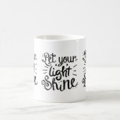 Lass dein Licht leuchten Kaffeetasse (Mittel)