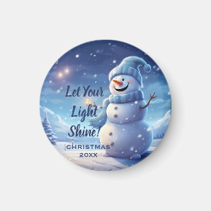 "Lass dein Licht leuchten!" – Weihnachtsmagnet Magnet