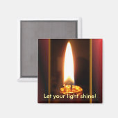 Lass dein Licht! Magnet (Vorderseite/Rückseite)