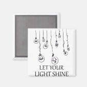lass dein Licht Magnet (Vorderseite/Rückseite)