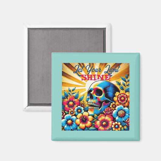 Lass dein Licht! Magnet (Vorderseite/Rückseite)