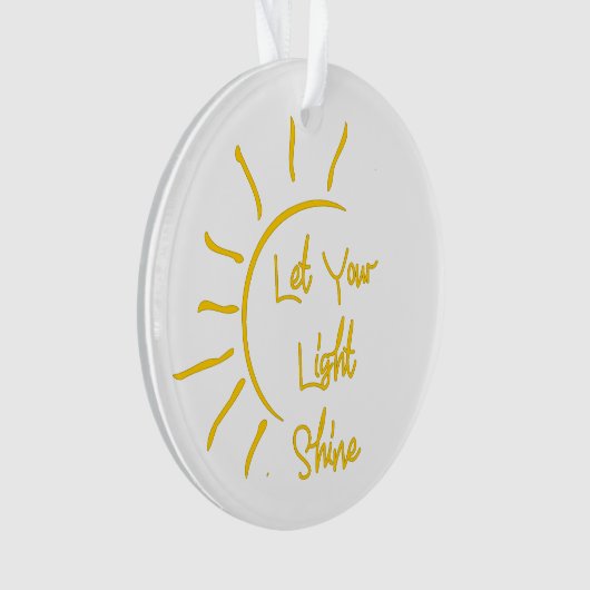 Lass dein Licht Ornament (Vorderseite)