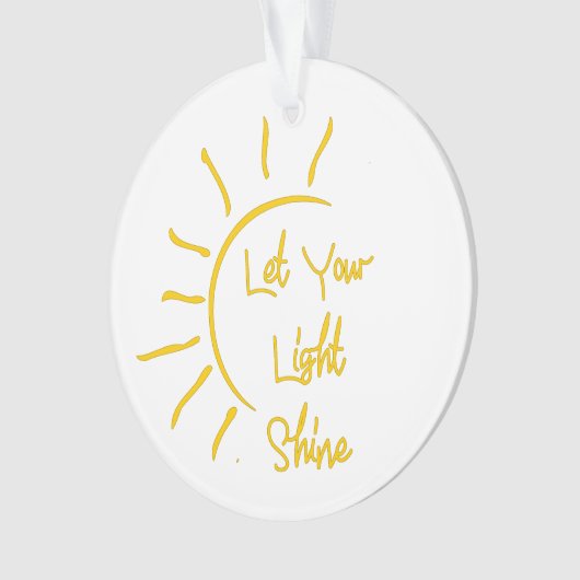 Lass dein Licht Ornament (Vorderseite)