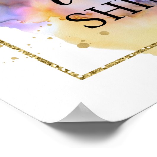 Lass dein Licht Poster (Ecke)