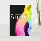 lass dein Licht: Regenbogenbrand Karte (Vorderseite)