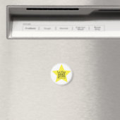 Lass dein Licht scheinen Bibelvers gelber Stern Magnet (In Situ (Geschirrspüler))