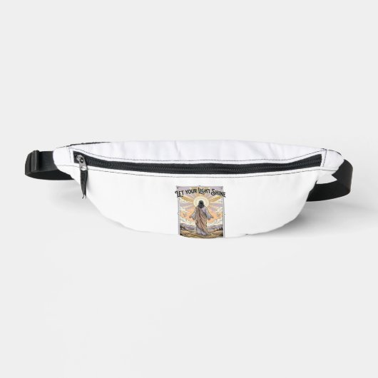 Lass dein Licht scheinen Vintage-Glaube Bauchtasche (Vorderseite)