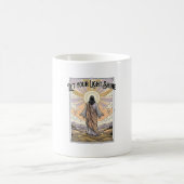 Lass dein Licht scheinen Vintage-Glaube Kaffeetasse (Mittel)