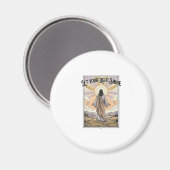 Lass dein Licht scheinen Vintage-Glaube Magnet (Vorderseite/Rückseite)