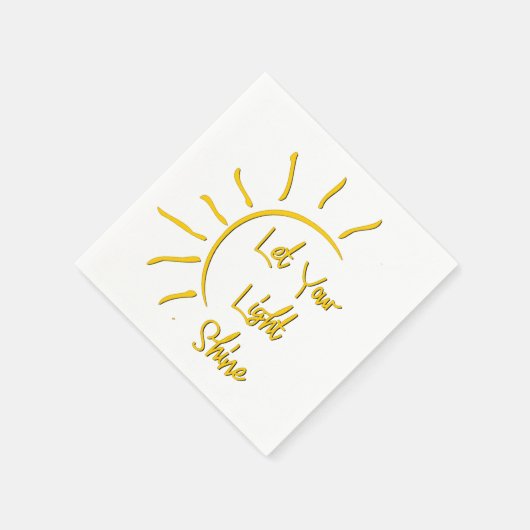 Lass dein Licht Serviette (Ecke)