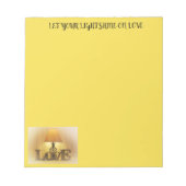 Lass dein Licht Shine Notizblock (Vorderseite)