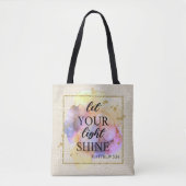 Lass dein Licht Tasche (Vorderseite)