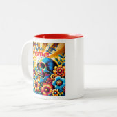 Lass dein Licht! Zweifarbige Tasse (Vorderseite Links)