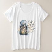 Lass dein Lichtblut Große Größe T-Shirt (Design vorne)