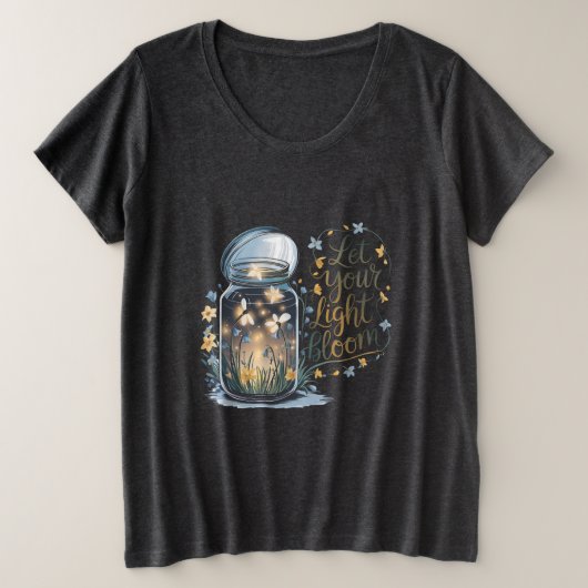Lass dein Lichtblut Große Größe T-Shirt (Design vorne)