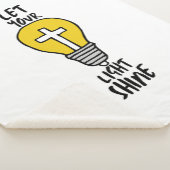 Lass dein Lichtrheinbibel-Kreuz Sherpadecke (3/4)