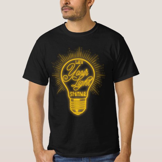 Lass dein Lichtschacht-Glühbirne-Grafikbrille T-Shirt (Vorderseite)