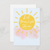 Lass dein Lichtschacht - Matthew 5:16 Bibelverse Dankeskarte (Vorne/Hinten)