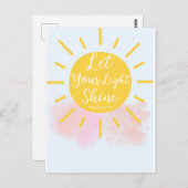 Lass dein Lichtschacht - Matthew 5:16 Bibelverse Postkarte (Vorne/Hinten)