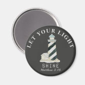 Lass dein Lichtschacht-Matthew 5 16 Magnet (Vorderseite/Rückseite)