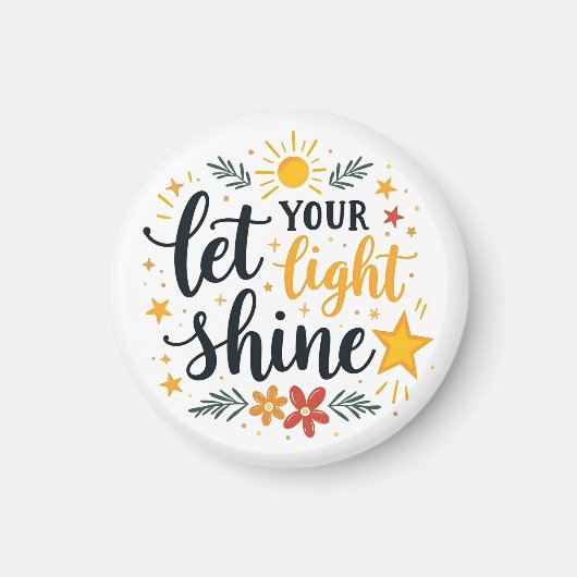 Lass Dein Lichtschacht - Motivierend Bibelangebot Magnet (Vorne)