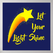 "Lass dein Lichtschacht" Starspur Poster (Vorne)