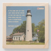 "Lass dein Lichtschacht" Untersetzer für den Inspi (Vorderseite)