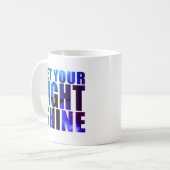 LASS DEIN LICHTSCHEIN KAFFEETASSE (Vorderseite Links)