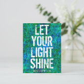 LASS DEIN LICHTSCHEIN POSTKARTE (Stehend Vorderseite)