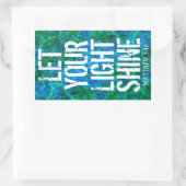 LASS DEIN LICHTSCHEIN RECHTECKIGER AUFKLEBER (Tasche)