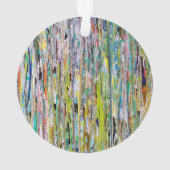 Lass dein Lichtschimmer-Down-Ornament Ornament (Rückseite)