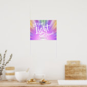 Lass dein Lichtschlauch Matthew 5 16 | Farblich Poster (Küche)