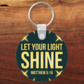 Lass dein Lichtschlauch Matthew 5:16 Schlüsselanhänger (Vorderseite)