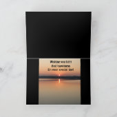 Lass Dein Light Shine Birthday Sunset Bibel Zitat Karte (Innenseite)