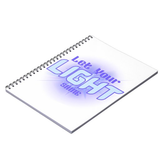 Lass dein Light Shine Faith Notebook Notizblock (Linke Seite)