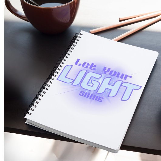 Lass dein Light Shine Faith Notebook Notizblock