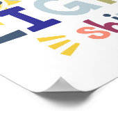 Lass dein Light Shine Kids Christlich Bible Verse Poster (Ecke)