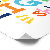 Lass dein Light Shine Kids Christlich Bible Verse  Poster (Ecke)