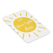 Lass dein Light Shine Matthew 5:16 Foto Magnet (Rechte Seite)