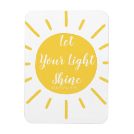 Lass dein Light Shine Matthew 5:16 Foto Magnet